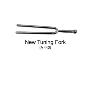 New Subang A 440 Hz Standard Tuning Fork with Case SU0061 Silver Chrome Steel